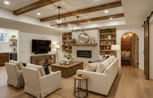 Elevating the Underground: Modern Farmhouse Basement Finishing Design Concepts