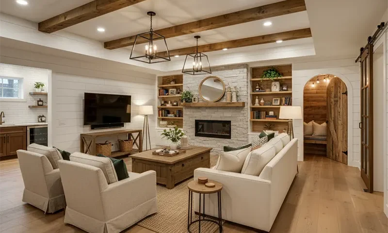 Elevating the Underground: Modern Farmhouse Basement Finishing Design Concepts