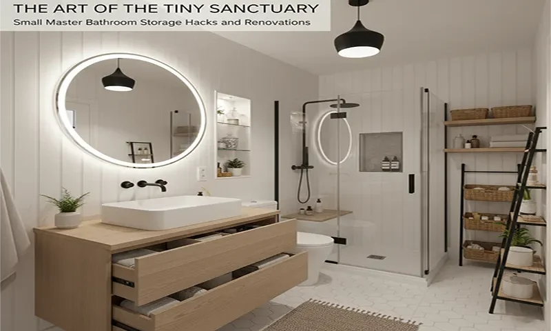 The Art of the Tiny Sanctuary: Small Master Bathroom Storage Hacks and Renovations